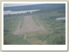 The dirt runway