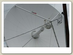 Large satellite dish