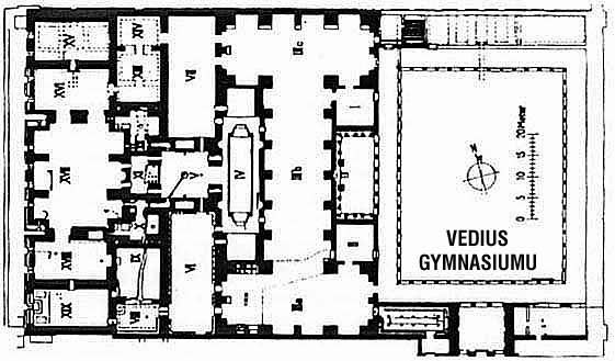 The plan of the Vedius Gymnasium