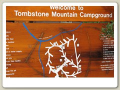 Interpretive signs in the park