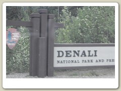 Denali National Park sign