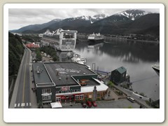 Going up, looking down