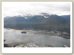 Going up, looking down