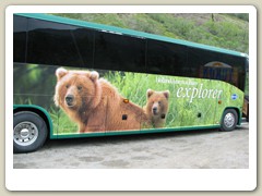 Our first tour bus in Fraser, BC