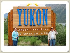 Yukon sign with Lynne and Bob