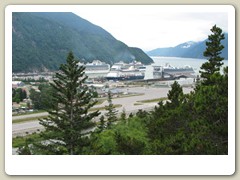 From hill overlooking the town