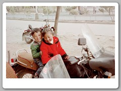 Walking the streets by the hotel