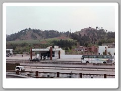 Walking the streets by the hotel