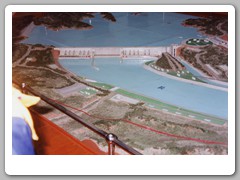 Depiction of the Three Gorges Dam in the local museum