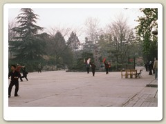Early morning Tai Chi in the park