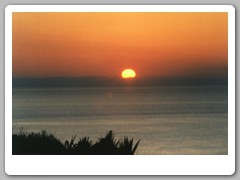 Sunset on the Mediterranean Sea - picture taken by our hotel